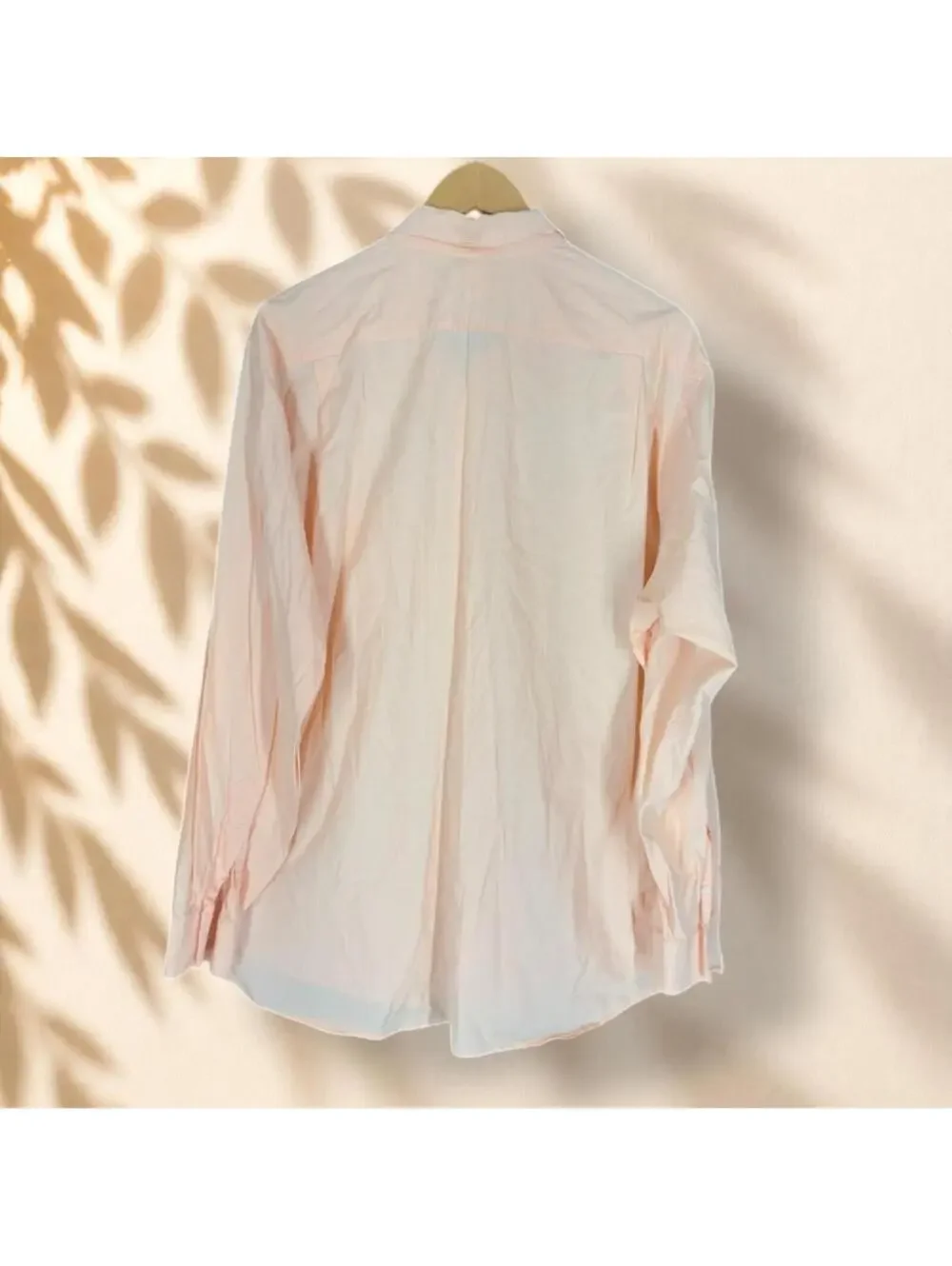 Paul Fredrick Shirt Men 36 Pink Button Up Collared Long Sleeve Cotton Casual
